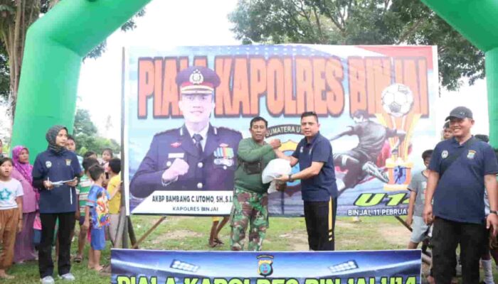 Piala Kapolres Binjai U14 Tahun 2025, Sukses…!!!