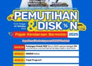 Bebas Denda, Hingga Diskon 5%: Pemutihan Pajak Kendaraan Bermotor Sumut Mulai 1 Oktober