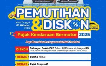 Bebas Denda, Hingga Diskon 5%: Pemutihan Pajak Kendaraan Bermotor Sumut Mulai 1 Oktober