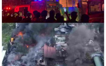 Mobil Armoured Water Cannon (AWC) Brimob Polda Sumut Dikerahkan Padamkan Kebakaran Hebat di PT Garuda Mas Perkasa