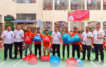 Rutan Kelas I Labuhan Deli Melaksanakan Kegiatan Pembagian Alat Mandi dan Perlengkapan Pembersih Pakaian