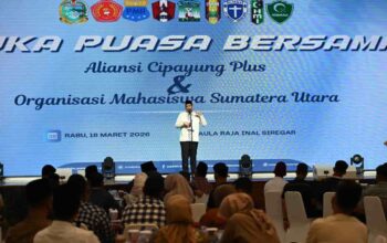 Gubernur Bobby Nasution Tegas Ajak Lawan Narkoba, Saat Buka Puasa Bersama Mahasiswa