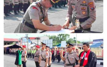 Kapolresta Deli Serdang Pimpin Sertijab Kasat Reskrim dan Dua Kapolsek Jajaran