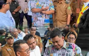 Gubsu Tinjau Titik Banjir Letda Sujono, Penanganan Langsung Dipercepat
