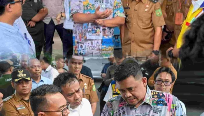 Gubsu Tinjau Titik Banjir Letda Sujono, Penanganan Langsung Dipercepat